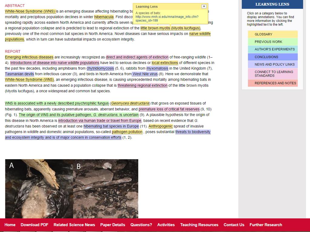 Using This Resource Learning Lens: The Learning Lens tool can be found on the right sidebar of each resource and is the source of annotations.
