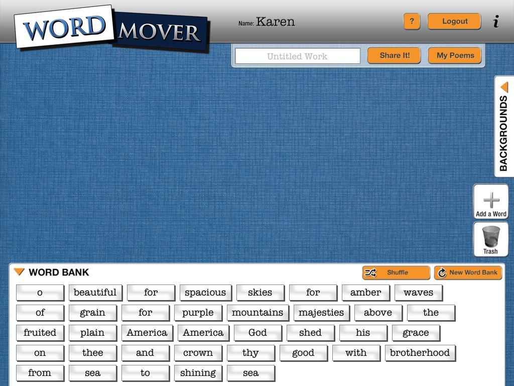 Word Mover (FREE) This app from