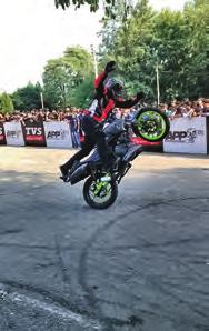 TVS Apache Stunt Show at MIET MIET