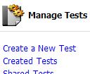 Editing Created Tests Select