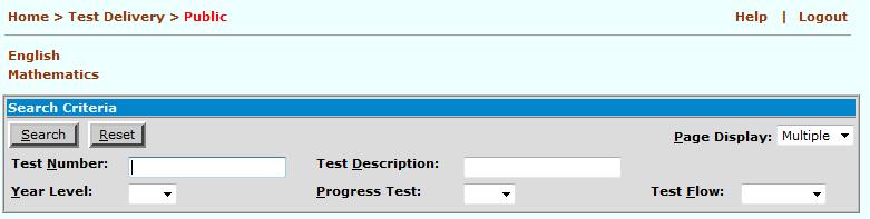 3.6 Creating a Test Session 1. To create a test session, go to: Home Test Delivery Public (see Figure 3.