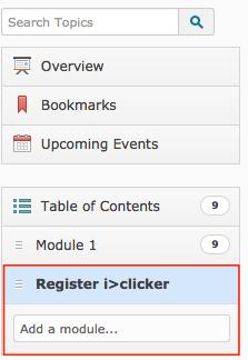 Step 3: Enable Student Registration in Desire2Learn To receive credit for their i>clicker responses, students must register their i>clicker remotes (i.e., tie their clicker ID to their student ID).