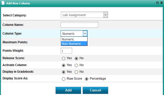 For example, you can choose the default category Extra Credit as the main column heading and then create sub-categories for the different extra credit assignments you provide as sub-columns.