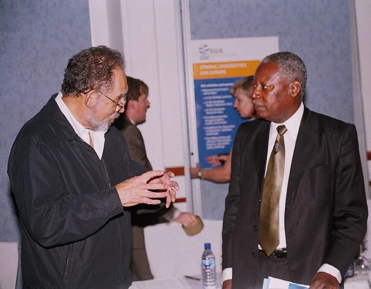 Professor Brian O Connell, Vice-Chancellor of University of the Western Cape, South Africa, discussing with Professor Tagoe, Vice-Chancellor of University of Ghana 24.