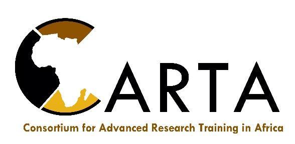 Call for Applications CARTA PhD Fellowships 2017/2018 Background The Consortium for Advanced Research Training in Africa (CARTA) is an initiative of eight African universities, four African research
