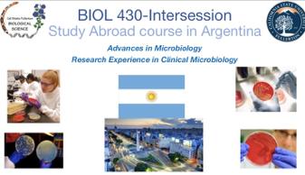 BIOL - 490 - Biology Study Abroad- Clinical Microbiology WINTER-SESSION (1 UNIT LECTURE/ 2 UNITS LAB) Course description This course is designed to explore issues related with mechanisms of