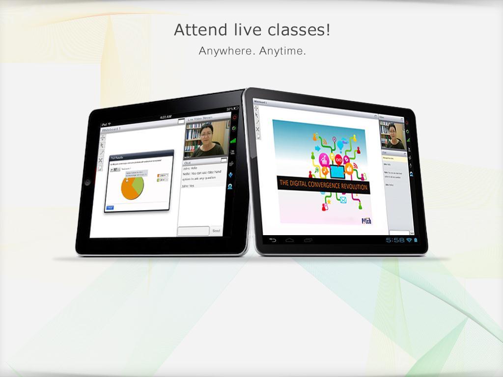 WizIQ Virtual Classroom App for ipads and Android
