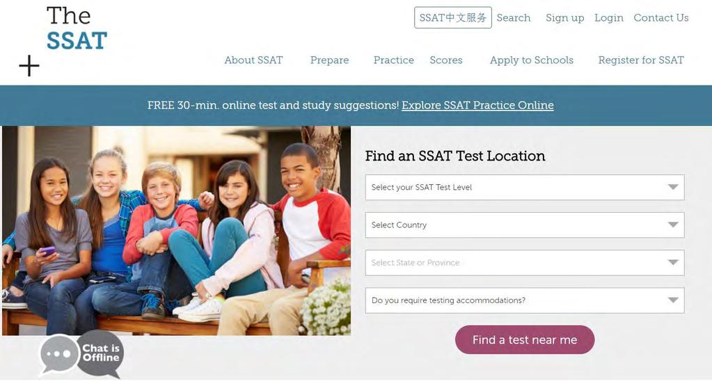 SSAT.org: Log In On www.ssat.