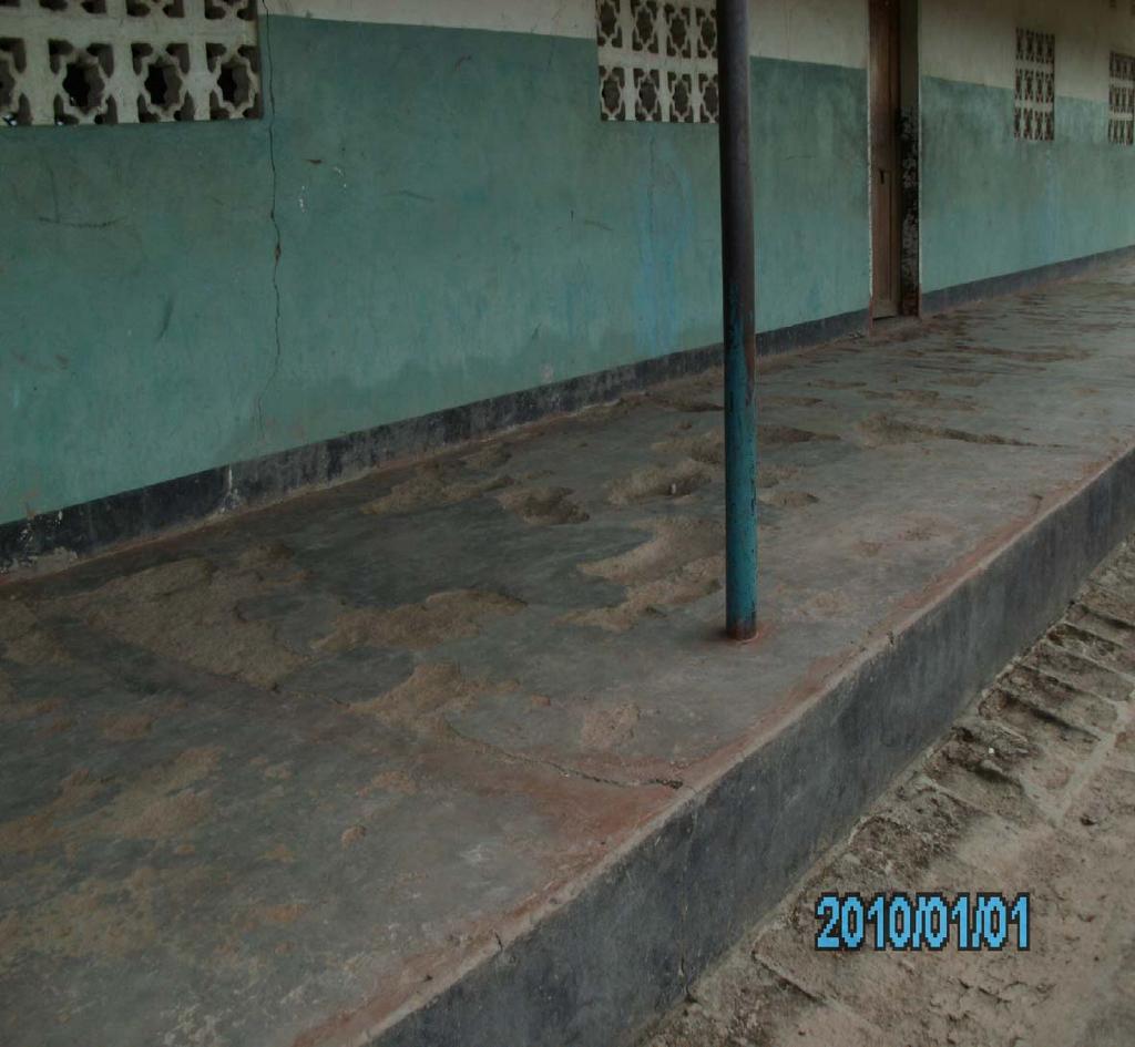Figure 1: A classroom block with cracked
