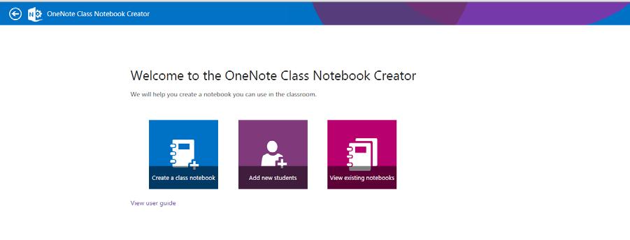 Mrs DeLuca works through the process, starting with a name for her new Class Notebook. She finds the set-up process easy to understand, quick and intuitive.