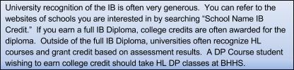 Have you taken Biology and Chemistry (or) Physics? If you answered, yes to each of these questions you are eligible for a full IB Diploma.