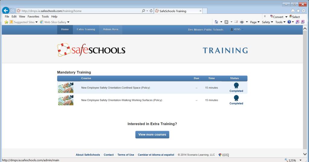 Administrator Access to SafeSchools Training and Reports If you are authorized as an Administrator