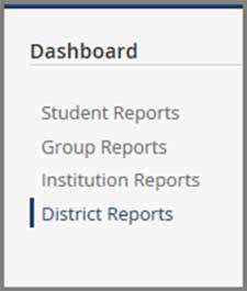 State Test Coordinator View When ACT Online Prep is purchased through a statewide agreement, State Test Coordinators have reporting access to ACT Online Prep data for all districts, schools, groups,