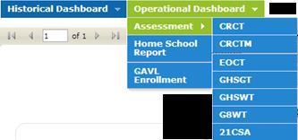 select any school in the district from the School selection dropdown list.
