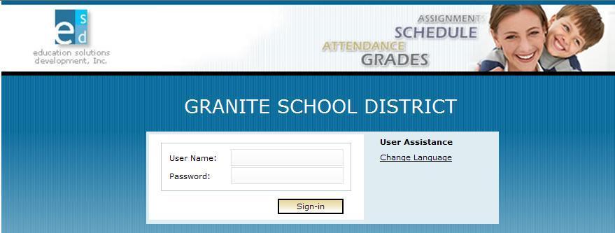 Accessing The Parent/Student Portal In order to get into the new Parent Portal Gradebook you will first have to register at https://portal.graniteschools.org.