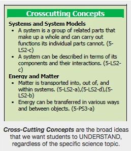 Crosscutting Concepts (CCs) CCs provide students with connections and intellectual tools that are related across the differing