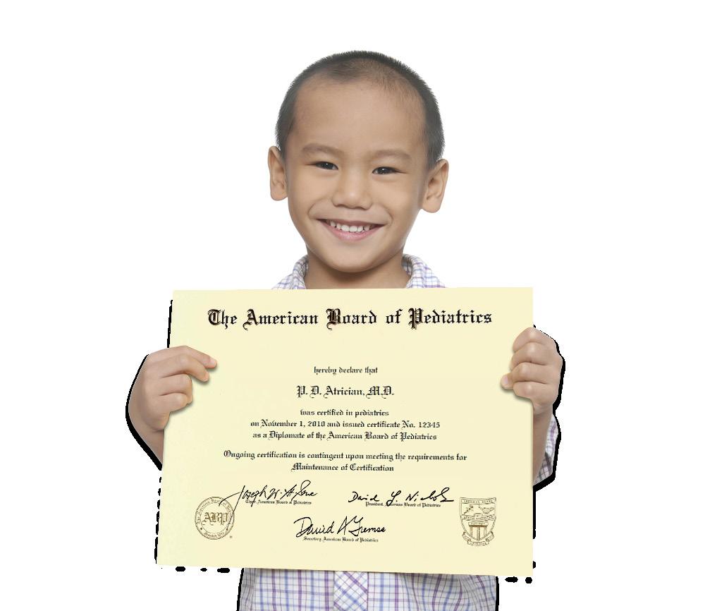 ABP MISSION, VALUES, VISION AND GUIDING PRINCIPLES Mission The American Board of Pediatrics (ABP) certifies general pediatricians and pediatric subspecialists based on standards of excellence that