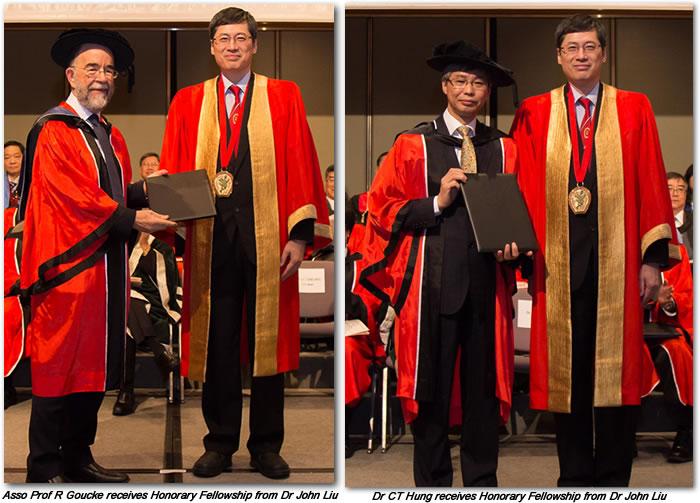 Associate Prof Roger Goucke and Dr Chi-tim Hung were awarded the Honorary Fellowship of the HKCA, in recognition of their remarkable achievement and significant contributions to the College.
