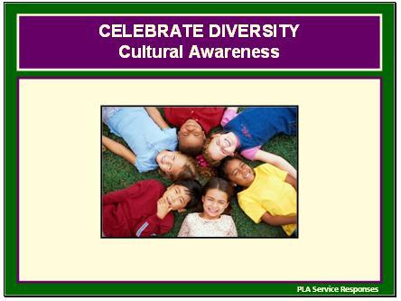 Slide 40 This is different from multicultural collections, this is about celebrating other cultures and ethnicities in the community.