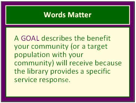 Slide 67 The meaning of Goal as used in this process is defined here.