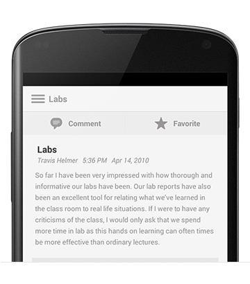 Blogs Classmates can read blog posts and interact with each other by posting comments and