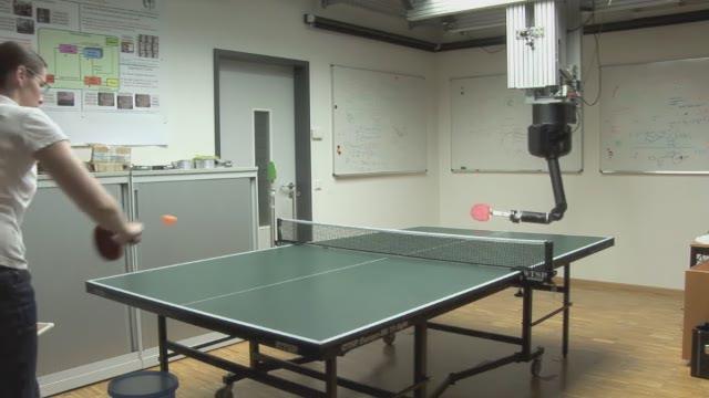 Learning Hitting Motions in Table Tennis Represent motor policy as DMP Reduces the learning problem to finding the right