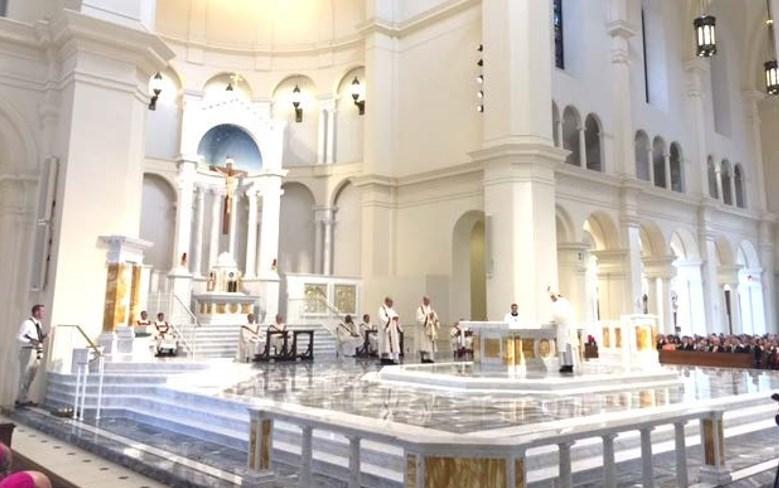 This Cathedral is now the 5th largest in the US and can seat about 2000 people. Fr. Justin Kerber, C.P.