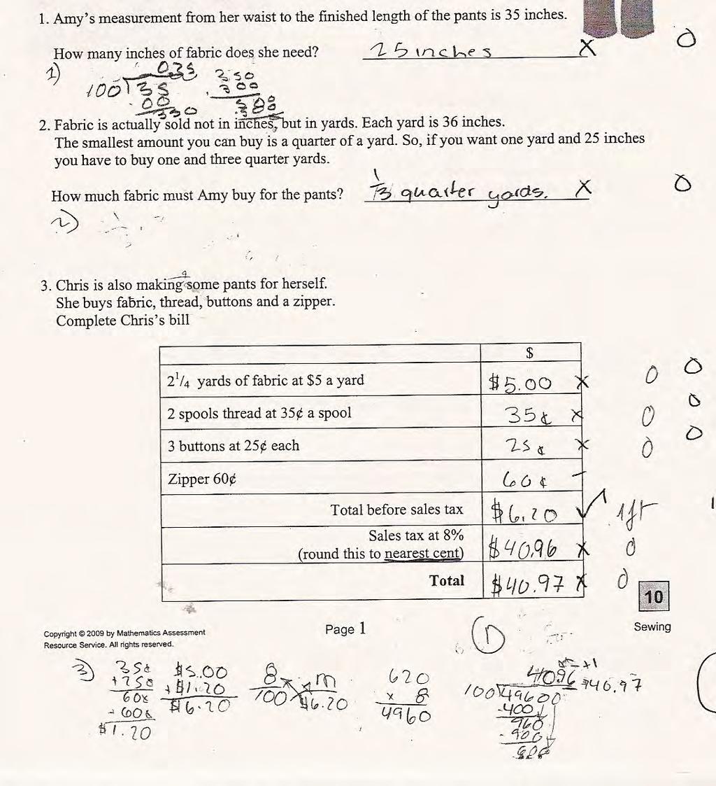 Student H does not understand the rule in part 1 or two. Notice how unreasonable the amount of tax is in part 3.