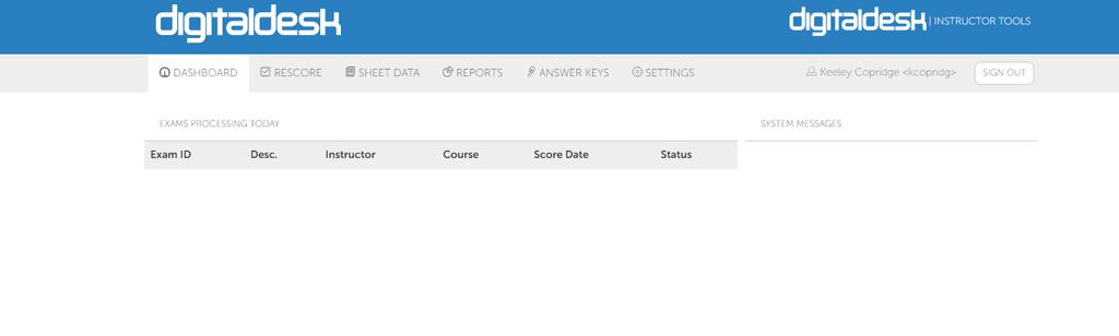 HOW TO EXPORT EXAM GRADES TO CANVAS 1. Click on the Reports panel on the instructor dashboard. 2. Select your exam through the drop down menu.