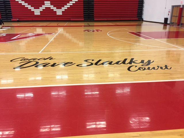 G. Coach Dave Sladky Court Dedication on January 12, 2018: At the August 14, 2017 board of education meeting, the board approved the recommendation to name the main gym floor at Wadsworth High School