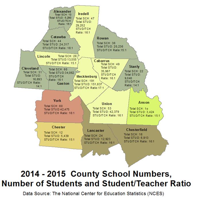 16-County Regional Educational Demographic Overview Elementary/Intermediate/Primary Battleground Elementary Catawba Springs Elementary Childers Elementary GE