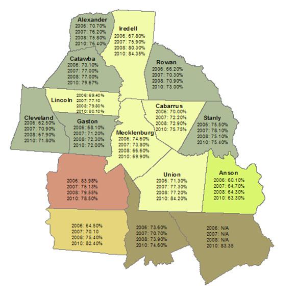 of Education Public Schools K-12 Locations 2015, 16 county Region Data Source: The National Center for Educational Statistics