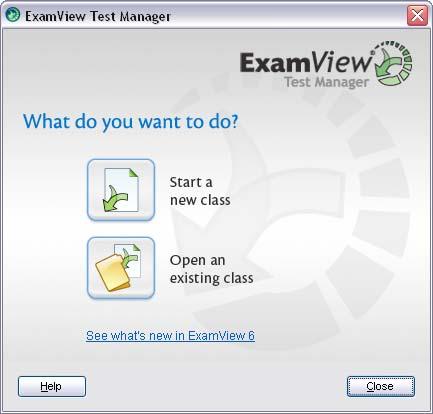 ExamView Test Manager 1. Windows: Click the ExamView Test Manager shortcut on your desktop. If you do not have a shortcut, click the Start button.