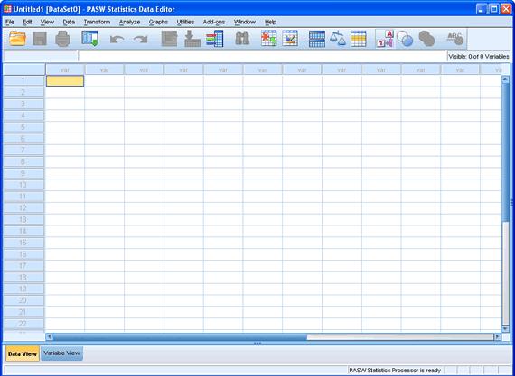 Working with Variables in SPSS 10 In SPSS, you need to define your variables, which occurs in the Variables View.