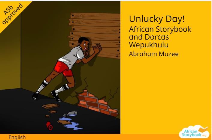 . The children could read the Level 4 storybook easily in Kiswahili (Kutekwa nyari!) but the librarian chose to read the Level 1 version in English (Unlucky day!