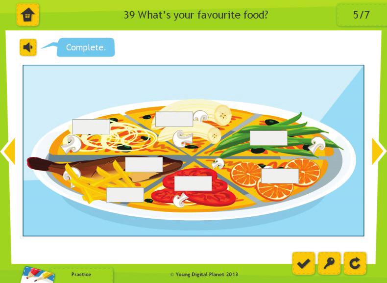 Ask students to choose 10 items for their favourite food, pizza, in turn
