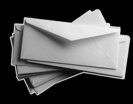 Question Envelopes Qu Write 2-3 questions (related to the learning objectives) on envelopes.