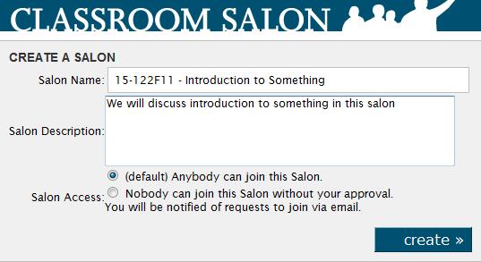 attachment to students. [As of now there is no direct way to enter students into a salon.