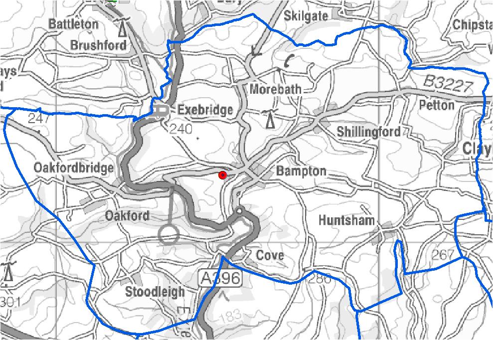 Designated or Catchment Area Our catchment area is in the middle of the map, bordered by a blue line. You can view it in more detail at devon.cc/schoolareamaps.