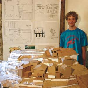 By using the architectural vocabulary of light, space, materials, scale, orientation, and proportion, students design buildings which draw on their newly acquired skills as well as their previous