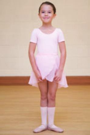 St Andrew s Pre-Prep dance class uniform Reception and Year 1 girls RAD Pink cotn short sleeved leotard.
