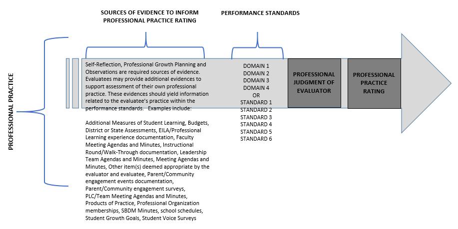Section 3: Rating of Performance Standards and Summative Professional Practice Rating Evaluators will look for trends and patterns in practice across multiple types of evidence and apply their