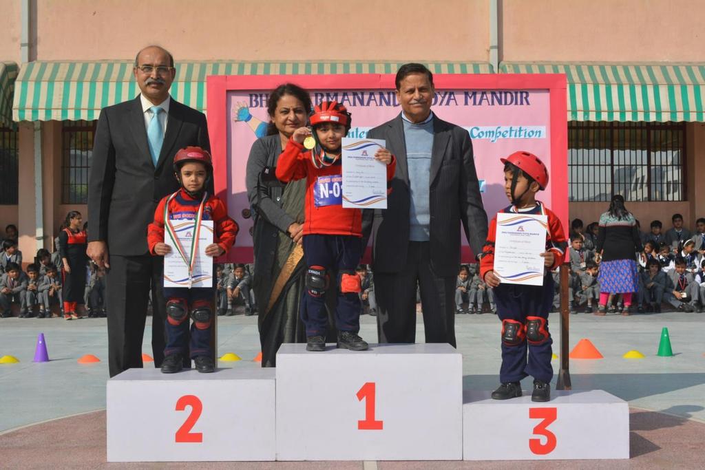 INTER- COMPETITIONS (0 SKATING COMPETITION ( NURSERY) OF STUDENT POSITION Anvay Jain Pre