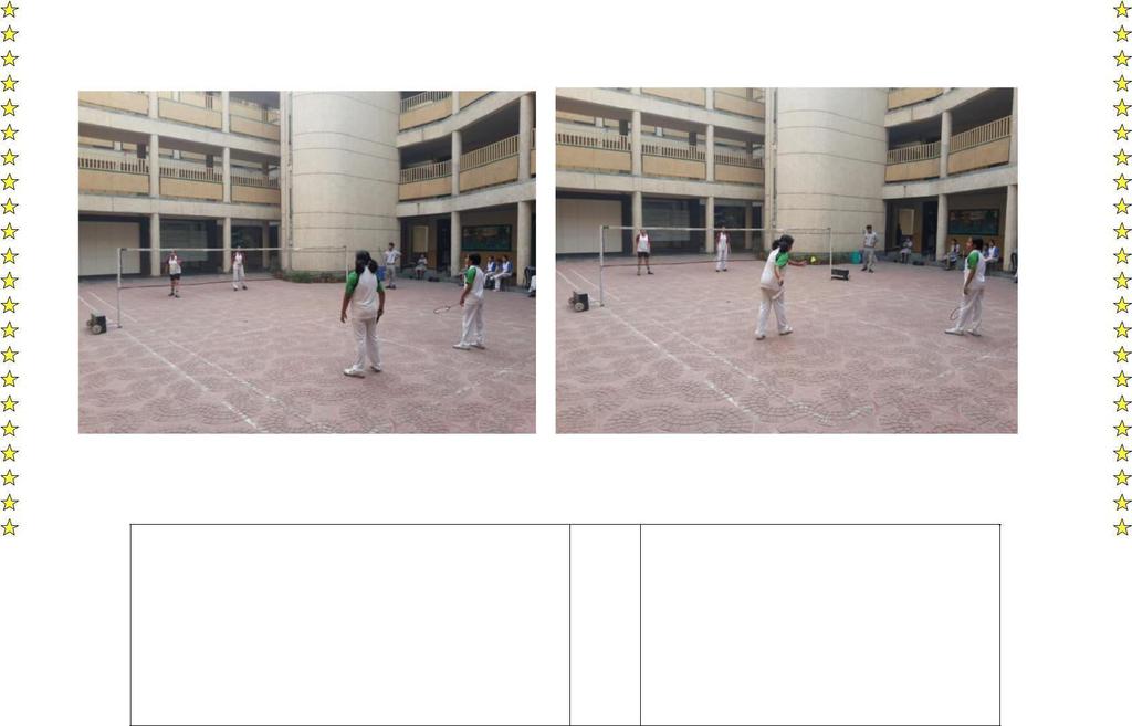 INTER HOUSE COMPETITIONS BADMINTON COMPETITION - GIRLS (VI TO VIII) Dated: 0th APRIL, 0 One team from each house participated in the competition. ARYABHATTA HOUSE won the Competition and.