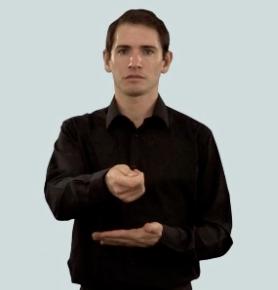 dominant hand and direction of its movement is reversed, moving from the location of the addressee towards the signer s body. Figure 1: BSL/Auslan indicating verb PAY.