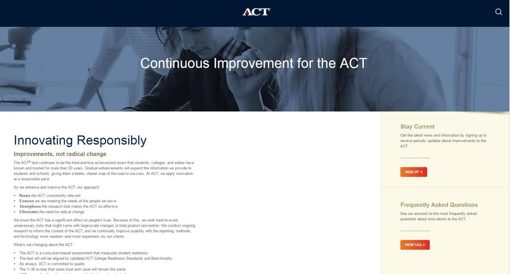 Stay Informed www.act.