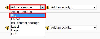In Moodle: Upload a Zip File After packaging your lesson within SoftChalk (see the previous section), then you re ready to upload the lesson zip file into Moodle. 1.