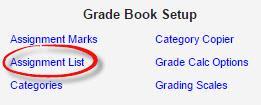Setting Up the Grade Book, Continued Creating Assignments Assignment can be created in three different locations within Infinite Campus.