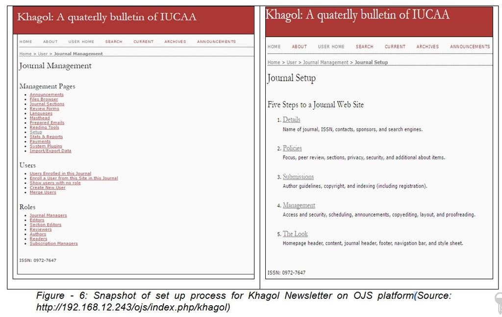IUCAA Khagol Newsletter: As the demo, IUCAA s Khagol Newsletter no 106 has been uploaded since July 2016 onwards.