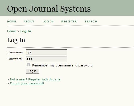 Open Journal System is a journal management and publishing system that has been developed by the Public Knowledge Project